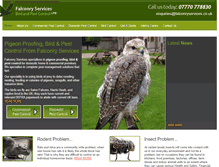 Tablet Screenshot of falconryservices.co.uk